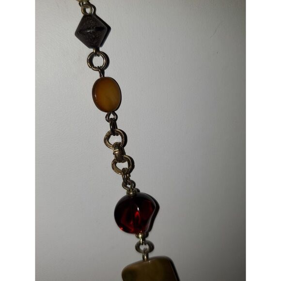 A Premiere Designs Stone and Bead Necklace Boho Beachy Career Casual - Picture 5 of 12